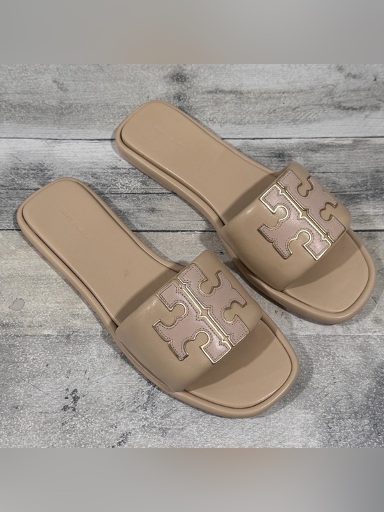 Tory Burch Shoes - TORY BURCH Double T Sport Slide Sandal - Dolce De Leche - Sz - 10.5 .US Women’s